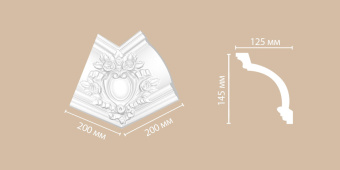 Внутренний угол для потолочного плинтуса DECOMASTER